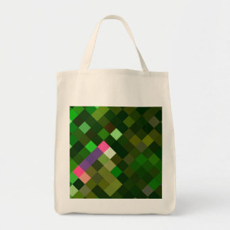 Pixelated Mönster - Grönt Tygkasse