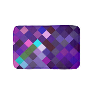 Pixelated Pattern - Purple Badrumsmatta