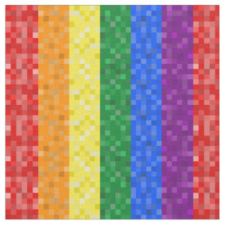 Pixelated pride tyg