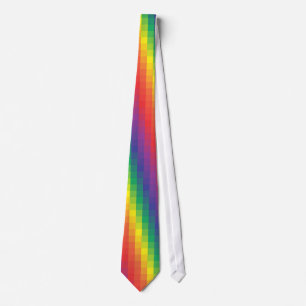 Pixelated regnbåge - Tie Slips