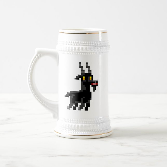 Pixelated svart get Stein Sejdel (Vänster)