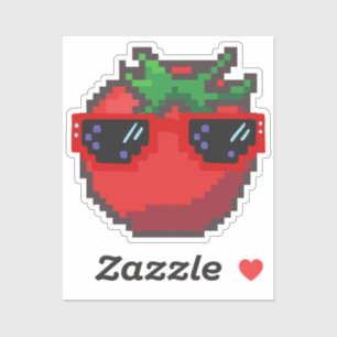 Pixelated Tomato Klistermärken