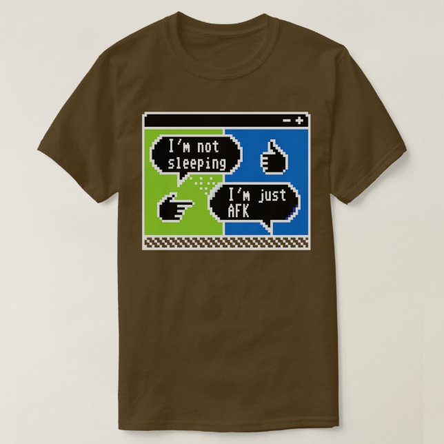 Pixelaterat kapitel AFK-bekännelsen 1 T Shirt (Design framsida)