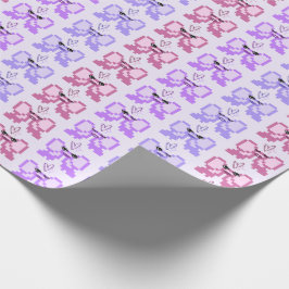 Pixelbåge i höga klackar Mönster Presentpapper