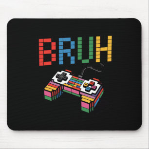Pixelblockspelkontroll Bruh Rolig Retro Stil Musmatta