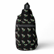 Pixeled Grönt Hummingbird