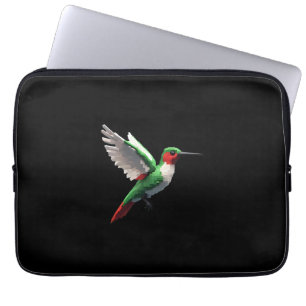 Pixeled Grönt Hummingbird Laptop Fodral