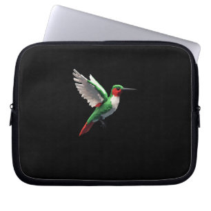 Pixeled Grönt Hummingbird Laptop Fodral