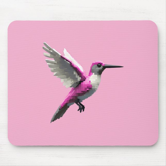 Pixeled Rosa Hummingbird- Musmatta (Framsidan)