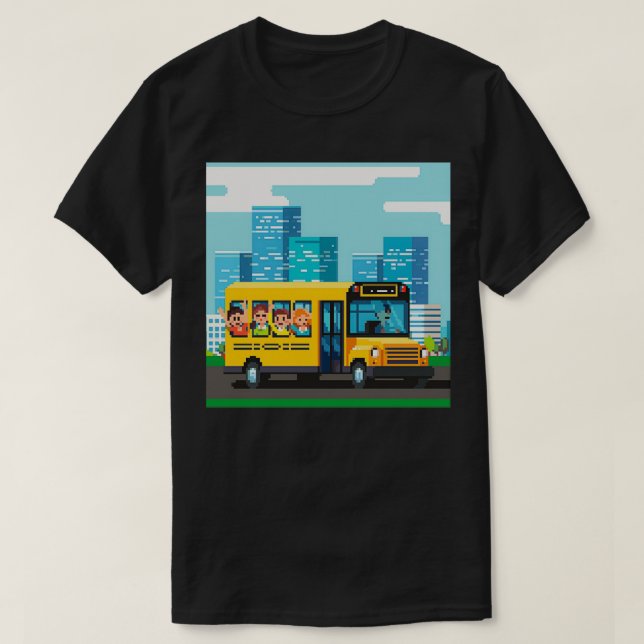 Pixelerad Back to school 1 T Shirt (Design framsida)