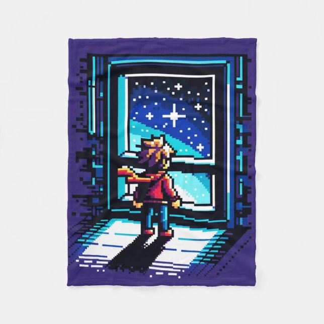 Pixelerad digital prospektering fleecefilt (Framsidan)