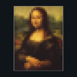 Pixelerad Mona Lisa 2 Vykort<br><div class="desc">En pixeliserad version av den klassiska målningen Mona Lisa.</div>