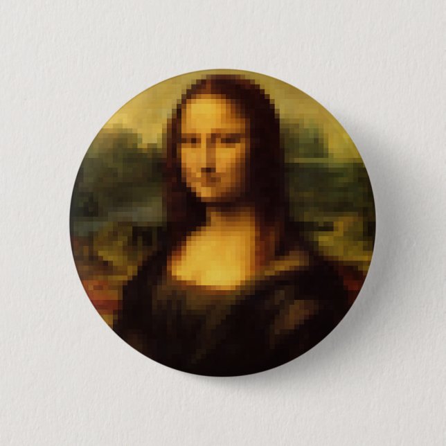 Pixelerad Mona Lisa Knapp (Framsida)