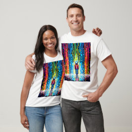 Pixelerad Solace - Retro Digital Art T Shirt