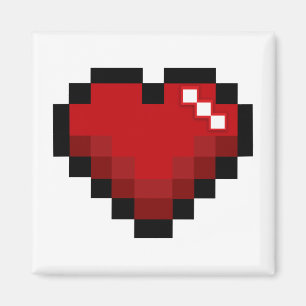 Pixelerat hjärta magnet