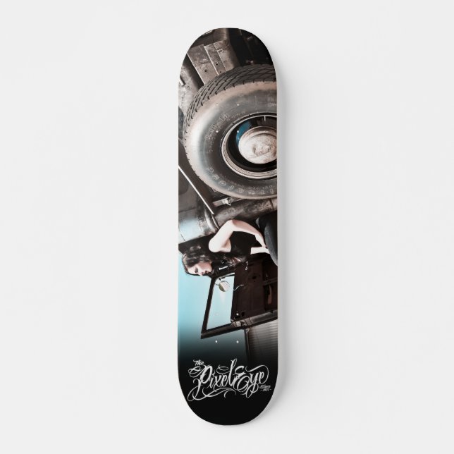 Pixeleyen - hot rod II av III Skateboard Bräda 20,5 Cm (Framsida)