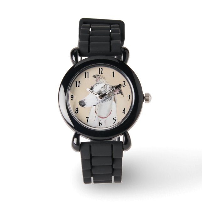 Pixelfärg - Cute Original Hund Art Armbandsur (Framsida)