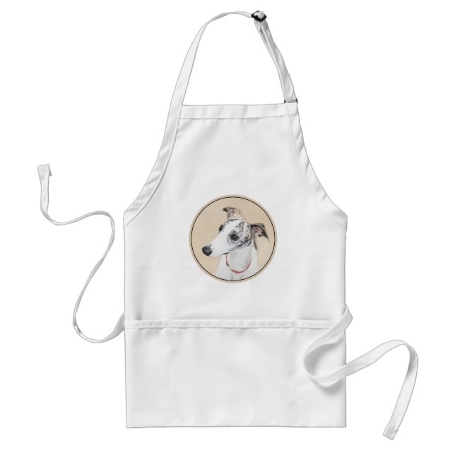 Pixelfärg - Cute Original Hund Art Förkläde (Framsidan)