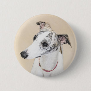 Pixelfärg - Cute Original Hund Art Knapp
