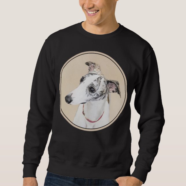 Pixelfärg - Cute Original Hund Art Lång Ärmad Tröja (Framsida)