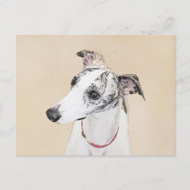 Pixelfärg - Cute Original Hund Art Vykort (Framsida)