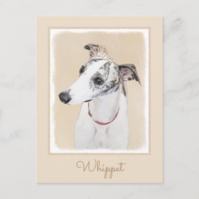 Pixelfärg - Cute Original Hund Art Vykort (Framsida)