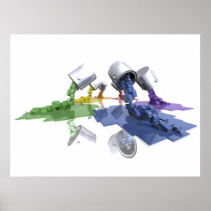 Pixelfärg - poster