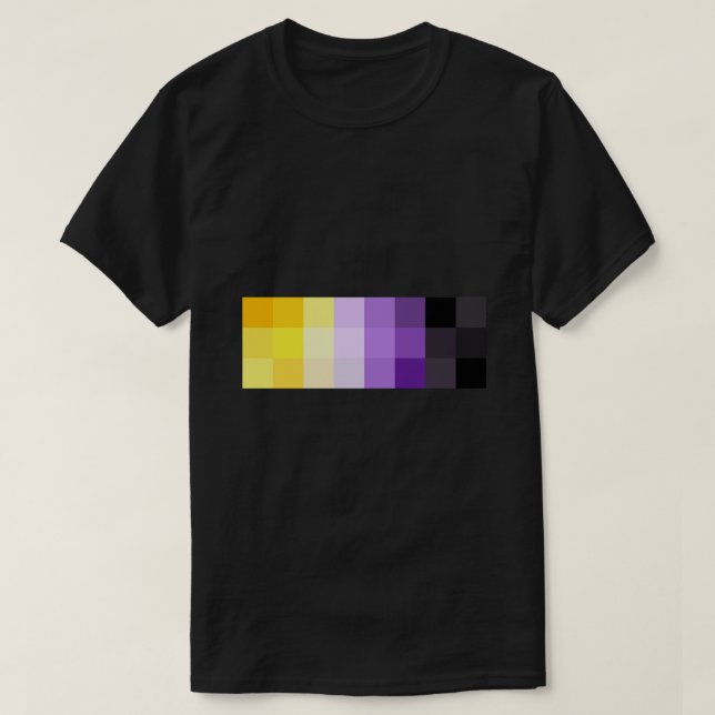Pixelfästmärke, ej binärt t shirt (Design framsida)