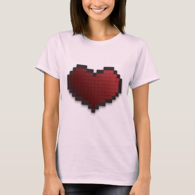 PIXELhjärta T-shirt (Framsida)