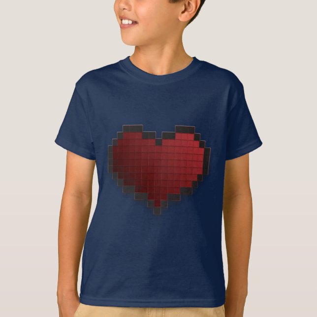 PIXELhjärta T-shirt (Framsida)