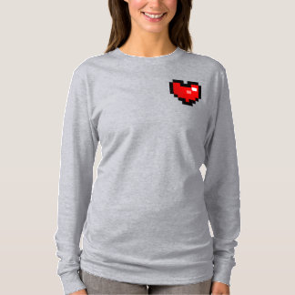 pixelhjärta t shirt