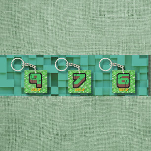 Pixelig spelare Grön byggnad Uppgradera 9