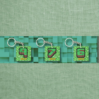 Pixelig spelare Grön byggnad Uppgradera 9