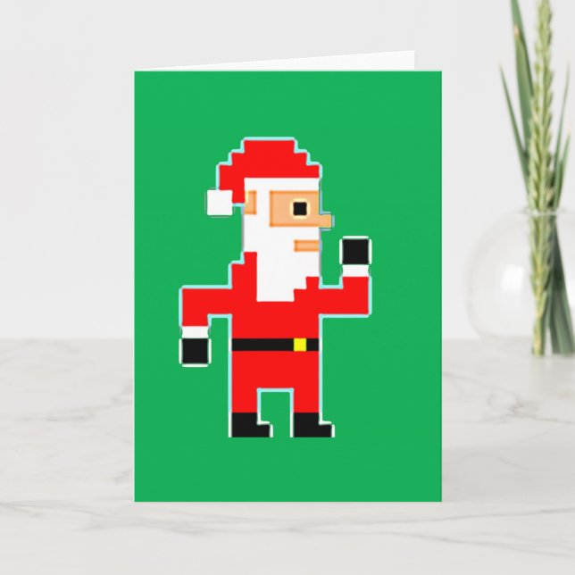 PIXELjultomten Helgkort (Framsida)