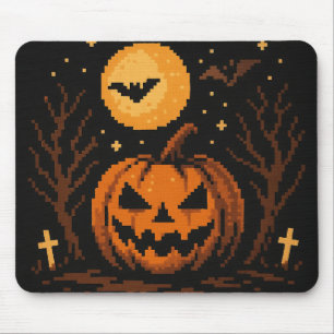 Pixelkonst-inspirerad Halloween-musmatta Musmatta