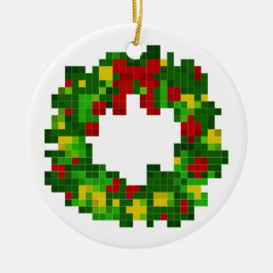 PIXELkran Julgransprydnad Keramik