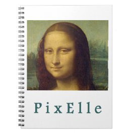 Pixelle femme anteckningsbok