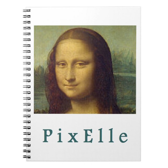 Pixelle femme anteckningsbok (Framsidan)