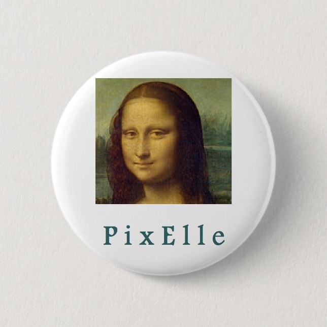 Pixelle femme knapp (Framsida)