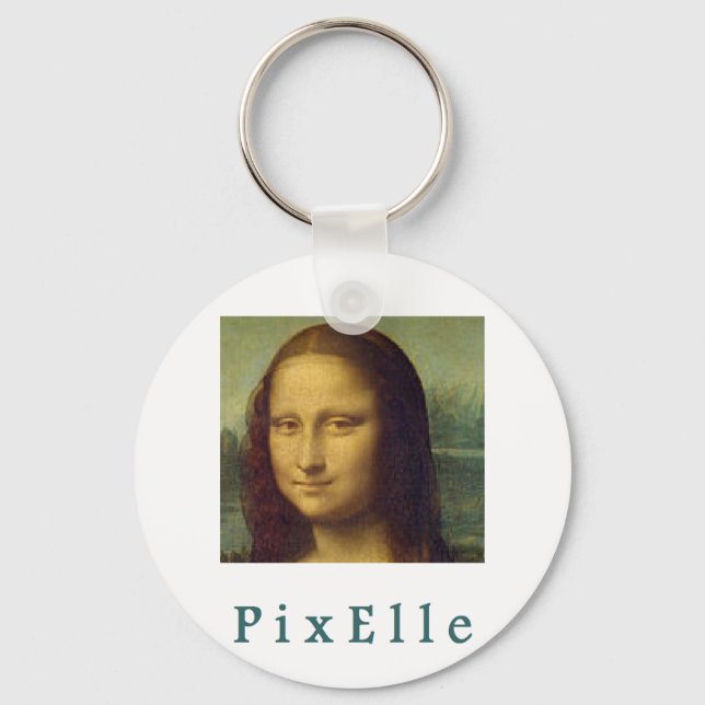 Pixelle femme nyckelring (Framsida)