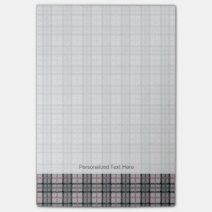 PIXELpläd i grå färg med den röda randen Post-it Block