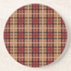 PIXELpläd i rött och guld- Underlägg Sandsten