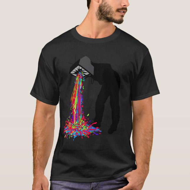Pixelspyor T Shirt (Framsida)