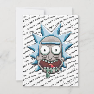 Pixelverse Rick Drooling Head Anteckningskort