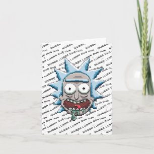 Pixelverse Rick Drooling Head Anteckningskort