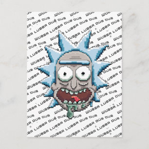 Pixelverse Rick Drooling Head Inbjudan Vykort