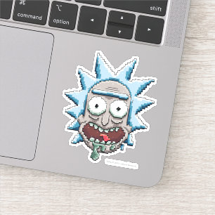 Pixelverse Rick Drooling Head Klistermärken