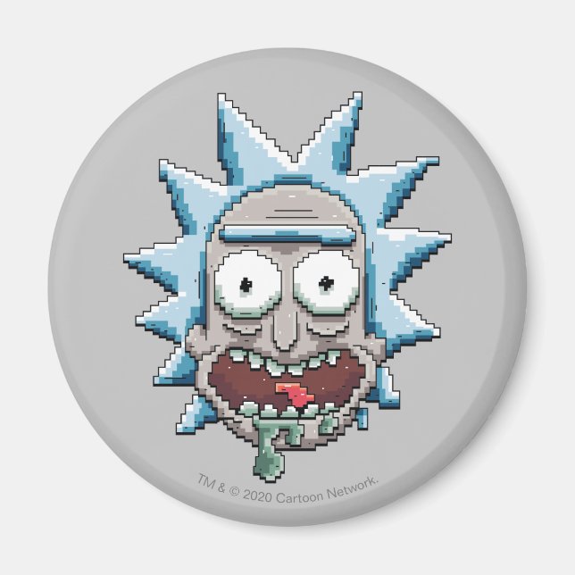 Pixelverse Rick Drooling Head Magnet (Framsidan)