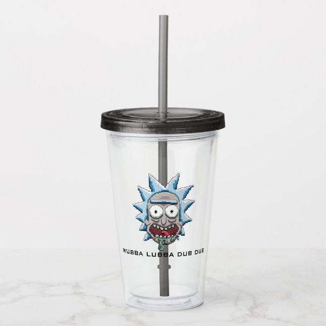 Pixelverse Rick Drooling Head Take Away Mugg (Framsida)