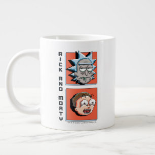 Pixelverse Rick och Morty Panel-grafik Jumbo Mugg